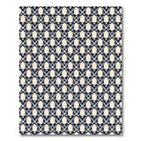 Navy Lion Head Geometric Pattern Area Rug