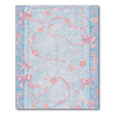 Vintage Pink Cherry Blossom Bow Area Rug