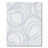 Abstract Blue Swirl Area Rug