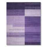 Purple Geometric Block Geometric Modern Area Rug