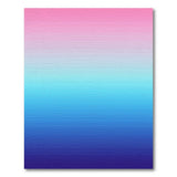 Pink to Navy Ombre Striped Area Rug