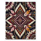 Heritage Tribal Pink Feather Area Rug