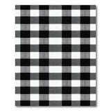 Rustic Farmhouse Bold Black White Buffalo Check Area Rug
