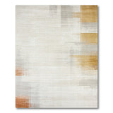 ODIKA Washable Modern Abstract Area Rug - Cream & Gold