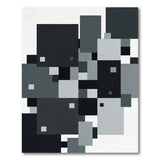 Modern Geometric Black White No. 26 Area Rug