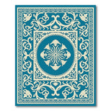 Teal Persian Medallion No. 12 Area Rug
