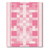 Blush Pink Geometric Patchwork Rug