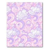 Pink Swirl Cloud Area Rug