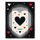 Pixel Hearts Geometric Area Rug