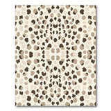 Brown Leopard Spot Washable Area Rug