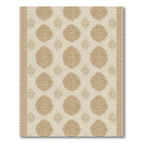 Cream Tan Diamond Textured Woven Area Rug
