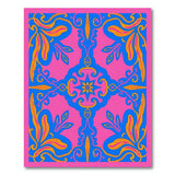 Traditional Persian Multi-color and Patterns Vibrant Pink Persian Medallion Area Rug
