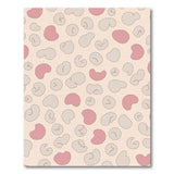 Blush Pink Organic Blob Pattern Area Rug