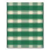 Green Gingham Plaid Area Rug