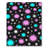 Whimsical Pink Teal Clouds Stars Area Rug