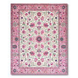 Elegant Pink Floral Persian Pink Area Rug
