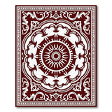 Ornate Red Medallion Persian Rug