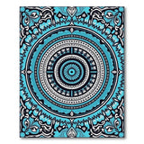 Teal Mandala Heritage Tribal Area Rug