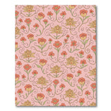 Whimsical Pink Floral Vintage Area Rug