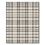 Neutral Beige Plaid Check Area Rug