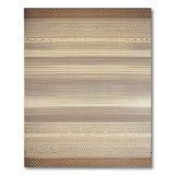 Textured Geometric Brown Tan Woven Area Rug