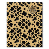 Beige Leopard Spot Rug with Fierce Face