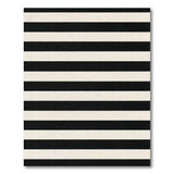 Bold Black White Striped No. 59 Area Rug