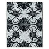 Starburst Geometric Grey Area Rug
