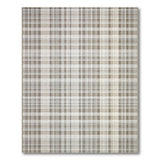 Neutral Beige Plaid Farmhouse Area Rug