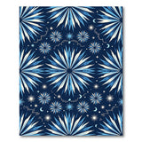 Blue and Teal Navy Starburst Celestial Area Rug