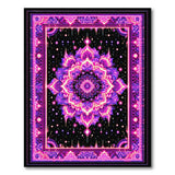 Neon Pink Mandala Persian Area Rug
