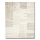 Geometric Modern Abstract Geometric Beige Area Rug