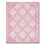 Pink Diamond Distressed Vintage Area Rug