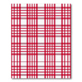 Bold Red Plaid Area Rug