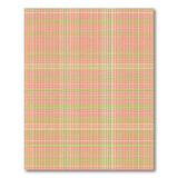 Peach and Green Plaid Area Rug