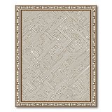 Geometric Modern Beige Labyrinth Maze Geometric Area Rug