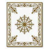 Ornate Gold Floral Medallion Traditional Persian Area Rug