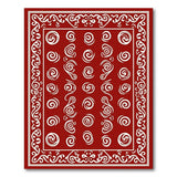 Red Spiral Heritage Tribal Area Rug