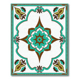 Teal Persian Medallion No. 15 Area Rug