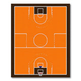 Basketball Orange Basketball Court Area Rug