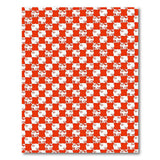 Geometric Modern Bold Red Wavy Geometric Area Rug
