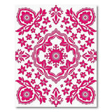 Exquisite Pink Floral Mandala Area Rug