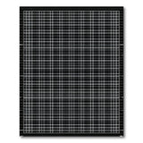 Black White Geometric Grid No. 21 Area Rug