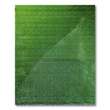 Green Turf Geometric Area Rug