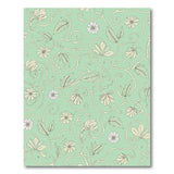 Mint Green Daisy Vine Floral Area Rug