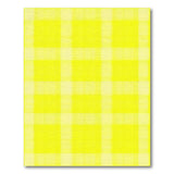 Vibrant Yellow Gingham Checkered Area Rug