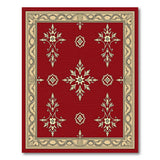 Red Red Traditional Persian Area Rug with Ornate Floral Motifs