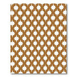 Brown Geometric Lattice Washable Area Rug
