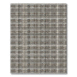 Brown Tan Plaid Woven Area Rug