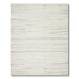 Beige Striped Textured Geometric Area Rug